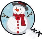 sunflex Klettwurfspiel Schneemann