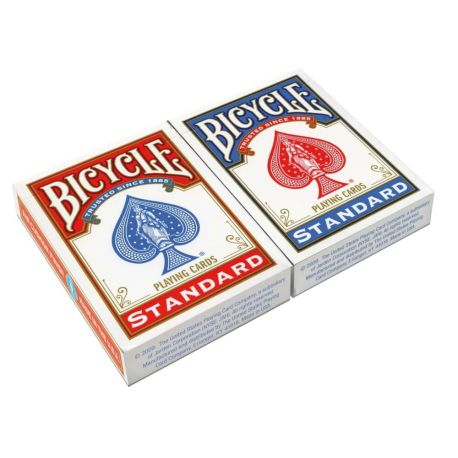 Poker BICYCLE Standard Dobble-Pack RED+BLUE