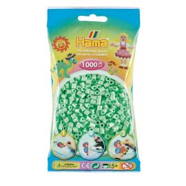 Hama® Bügelperlen midi Beutel 1.000 Stück pastell-mint.