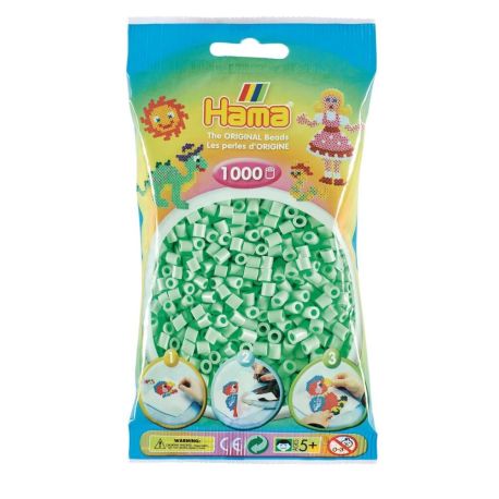 Hama® Bügelperlen midi Beutel 1.000 Stück pastell-mint.