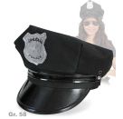 FRIES - Polizeimütze schwarz, Gr. 58 cm
