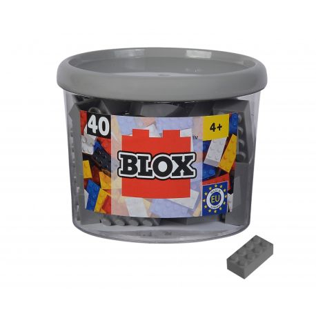 Blox 40 graue 8er Steine in Dose