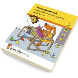 Vorschulblock - Schneiden, kleben, basteln ab 5 Jahre. Ab 5 Jahre., sortiert
