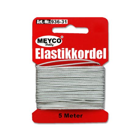 Elastikschnur 1mm/5m silber