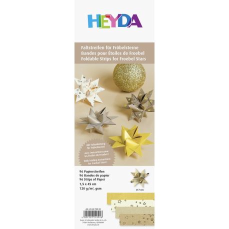 Faltstreifen Fröbel gold/natu