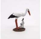 Papo 50159 Storch mit Storchjunges