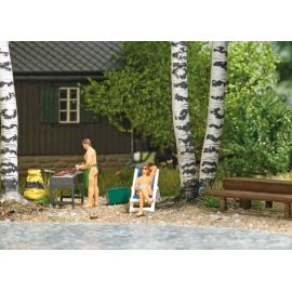 H0 A-Set: Nackt grillen H0