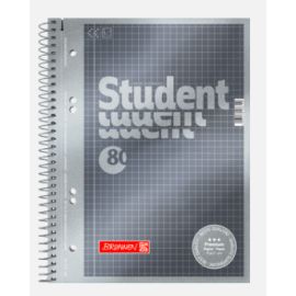 BRUNNEN 1067152  Collegeblock  Student  Premium  Deckblatt: anthrazit-metallic