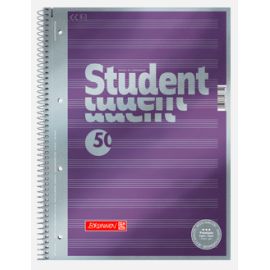 BRUNNEN 1067144  Collegeblock  Student  Premium  „Noten  Deckblatt: violett-metallic