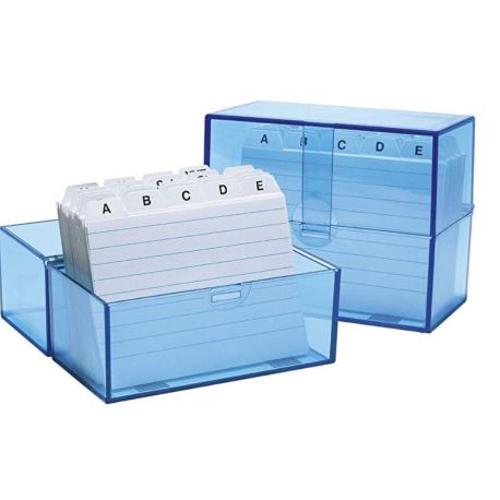 Kartei-Box A7 blau