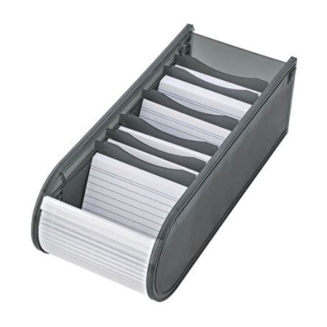Karteibox  A8 100 gef. grau