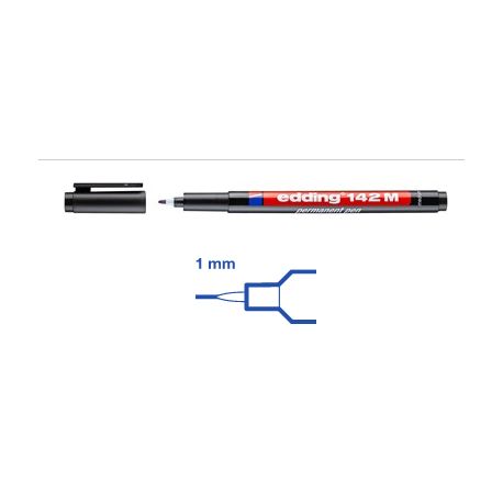 e-142 M permanent pen schwarz