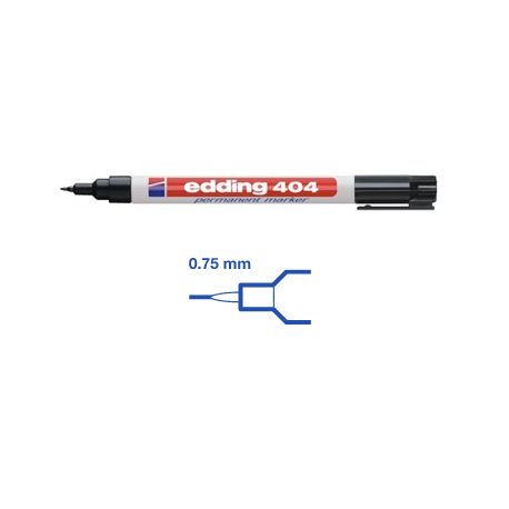 e-404 perm.Marker schwarz