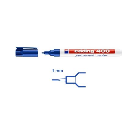 e-400 perm.marker, blau