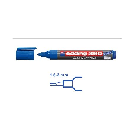 e-360 board marker A8 blau