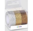 Glitter Tapes gold/silber/kup
