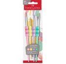 Pinsel 4er Pastell, Softgriff