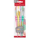 Pinsel 4er Pastell, Softgriff