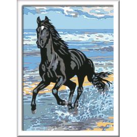 Ravensburger CreArt 28565 - Pferd am Strand - Malen nach Zahlen Pferd für Kinder ab 11 Jahren