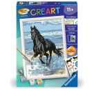 Ravensburger CreArt 28565 - Pferd am Strand - Malen nach Zahlen Pferd für Kinder ab 11 Jahren