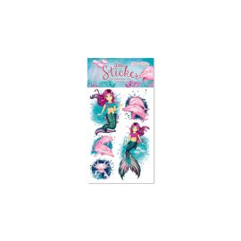 Glitter-Sticker, Meerjungfrau
