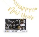 PARTY Glitzer-Girlande   Happy New Year  , sortiert (1 Stück)