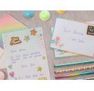 Flowers & Friends Briefpapier-Set