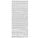 Konturensticker ""Buchstaben gold