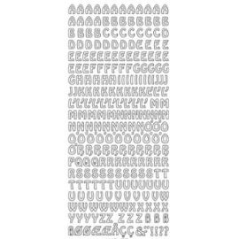 Konturensticker ""Buchstaben silber