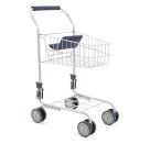Einkaufswagen metall blau