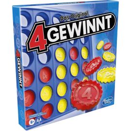 4 gewinnt, Strategiespiel für 2 Spieler, 4 gewinnt Rasterwand, 4 in einer Reihe, Spiel für Kinder ab 6