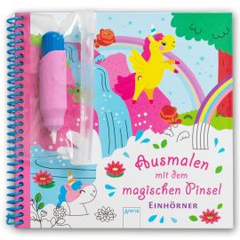 Ausmalen mit dem magischen Pinsel – Einhörner