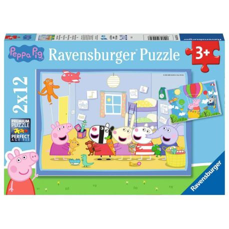 Ravensburger 5574 Puzzle Peppas Abenteuer 2 X 12 Teile