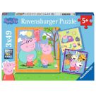 Ravensburger 5579 Puzzle Peppas Familie und Freunde 3 X 49 Teile