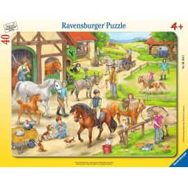 Ravensburger 6164 Puzzle Auf dem Pferdehof 30-48 Teile