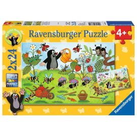 Ravensburger 8861 Puzzle Der Maulwurf im Garten 2 X 24 Teile
