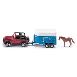 SIKU 1651 Jeep mit Pferdeanhänger, sortiert