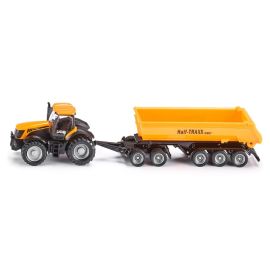 SIKU 1858 JCB Traktor mit Dolly und Kippmulde