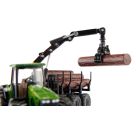 SIKU 1954 Traktor mit Forstanhänger 1:50