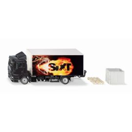 SIKU 1997 MAN LKW mit Kofferaufbau und Ladebordwand