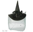 FRIES - Hexenhut Luxus schwarz, Gr. 58 cm