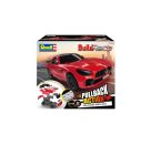 REVELL Build  n Race Mercedes-AMG GT R, rot , Auto-Bausatz mit Rückziehmotor für Kinder ab 4