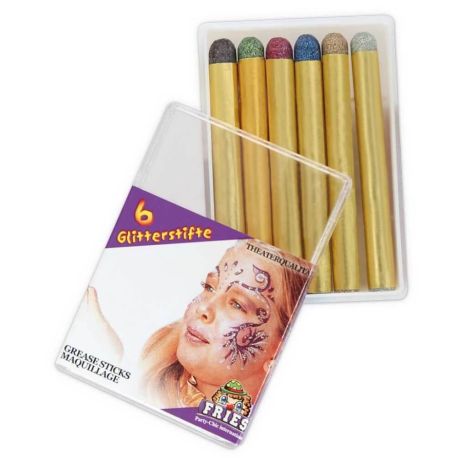 FRIES - 6 Glitterstifte SB , 11 g