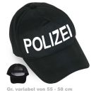 FRIES - Basecap Polizei,  variable Größe, Gr. 55 - 60 cm