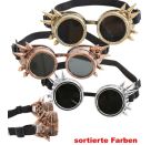 FRIES - Brille Steampunk, sort. Farben