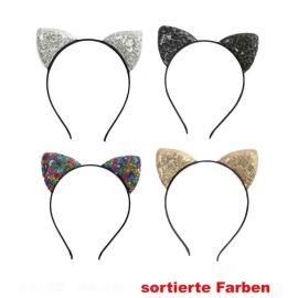 FRIES - Haarreif Katze, sort. Farben