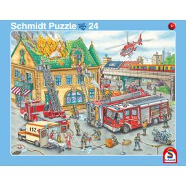 Schmidt Spiele 56810 2erSet RAPU Feuerwehr Polizei  24 Teile   40 Teile