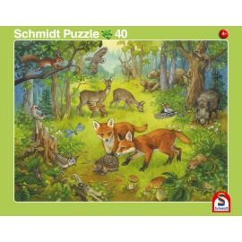 Schmidt Spiele 56811 2erSet RAPU Haustiere  Heimische Tiere 24 Teile   40 Teile