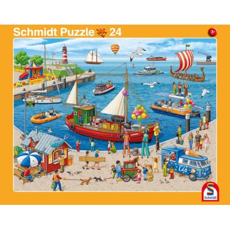 Schmidt Spiele 56812 2erSet RAPU Hafen Bahnhof 24 Teile  40 Teile