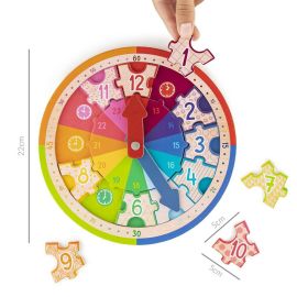 ABC CHAMPIONS LERNUHR HOLZPUZZLE